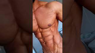 Muscle god Ahmad Rabus amazing pecs and abs