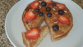 COMO HACER HOT CAKES DE AVENA /OATMEAL PANCAKES