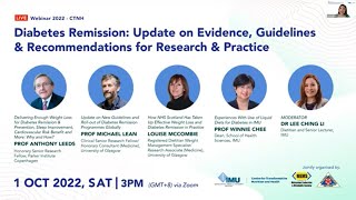 Diabetes Remission: Update on Evidence, Guidelines & Recommendations for Research & Practice