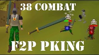 38 Combat Adamant 2h Pking - OSRS F2P Pking