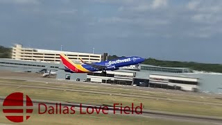 Rough windy departures at Dallas Love Field airport!