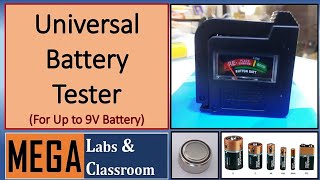 Universal Battery Tester / How to use battery tester / Battery tester for up to 9V