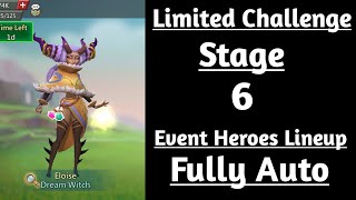 Lords mobile Limited Challenge Saving Dreams Stage 6 Fully Auto|Dream Witch Stage 6 Fully Auto