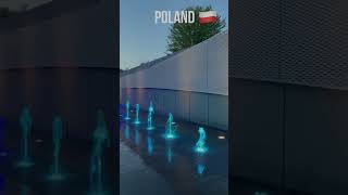 Light wala fountain in Poland 🇵🇱  #virelshorts #shortvideo #poland #europe @Amitnegi_india_poland