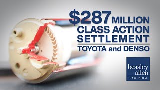 Class Action Settlement $287 Million: Toyota and Denso