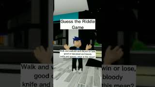 Guess the riddle games