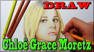 Wow! Chloë Grace Moretz - Portrait Drawing / Zeichnung eines Stars #0032 [Speedpainting]