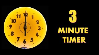 3 minute countdown timer - digital and analog