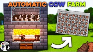 Easy Automatic cow  Farm in Minecraft 1.20.1