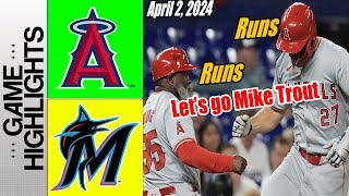 Marlins vs Angels [Highlights Today] Mike Trout, still very good at baseball | Party Game 🔥🔥🔥