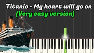 Titanic - My heart will go on (Very easy ver.) (Piano cover)