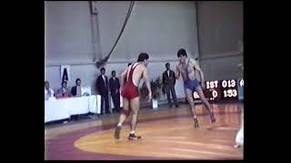 1980 Grekoromen Türkiye Şampiyonası 82 kg Erol Bora-Mahir Yazıcı müsabakası