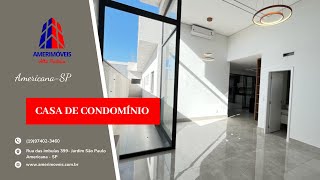 Casa com 3 dormitórios à venda, 180 m² em condomínio fechado - Americana/SP