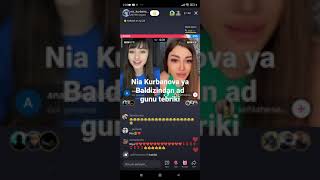 Nia Kurbanova ve baldızı//tik tok canlı yarışda//ad günü təbriki☺️