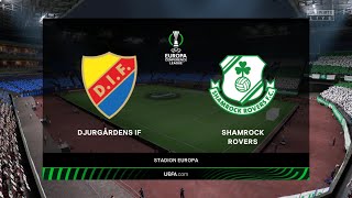 FIFA 23 - Djurgården vs Shamrock Rovers | Europa Conference League Group Stage | Full Match