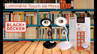 REVIEW ! Luminária de Mesa LED Black+Decker: Iluminação Inteligente para Home Office e Decoração!