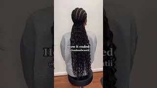 Part 2 | Bohemian Feed In Braids | Simple Protective Hairstyle | Bohemian Feeding Braids