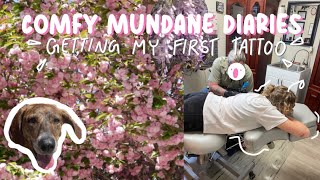 GETTING MY FIRST TATTOO VLOG | Comfy Mundane Diaries 007 | dog walking, art school, thrifting