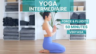 🇫🇷Yoga Vinyasa Flow intermédiaire : cours complet de 50 minutes en français