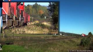 CN 5770 West, Two Car Set Off in Sussex, New Brunswick 09-29-2013