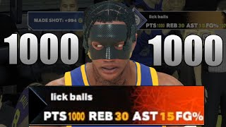 SCORING 1000 POINTS IN A MYCAREER GAME! NBA 2K23!