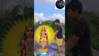 I am beating the tiles and Kartik god is coming out|VFX video create#shorts#viral#trending#omvfx....