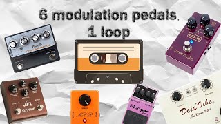 Modulation Pedal Shootout (using a loop)