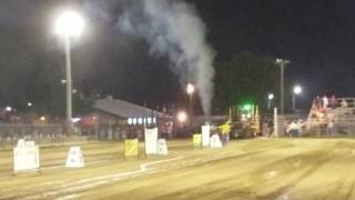 Keith Witt pulling at Monroe county fair, Waterloo Illinois, 2nd place