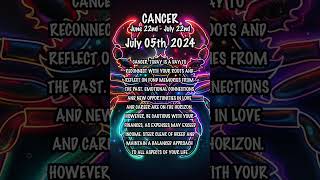 July 05th, 2024 #cancerhoroscope #dailyhoroscope  #dailyastrologyhoroscope #zodiac  #zodiacuniverse