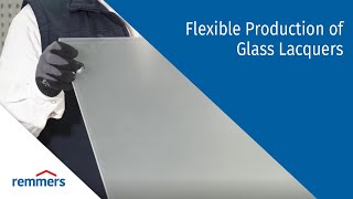 Flexible production of glass lacquers from Remmers