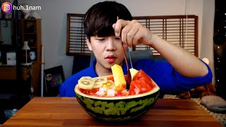 시원하게 수박 화채 먹방!!! 리얼사운드  watermelon Mukbang ASMR