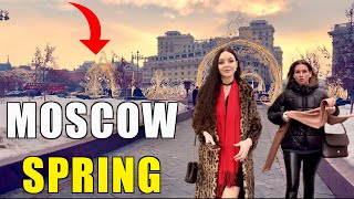 ⁴ᴷ SPRING DOWNTOWN MOSCOW | 🌺 WALKING TOUR IN MOSCOW 2024,RUSSIA 🇷🇺 + (3D sound 🎧 and HDR Video)