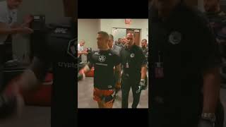 Behind the scenes, after Dustin Poirier broke Conor’s leg #mma #ufc #conormcgregor #dustinpoirier