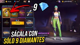 CÓMO SACAR LA SKIN PRESENCIA ESENCIAL CON 9 DIAMANTES 💎 CÓMO SACAR LA RULETA MÁGICA FREE FIRE 🔥