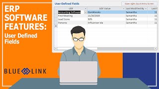 ERP SOFTWARE FEATURES: User Defined Fields