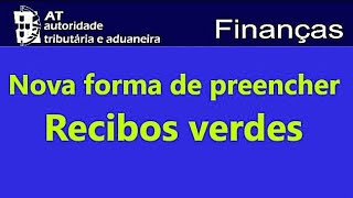 Como emitir Fatura Recibo 2024 | Recibos Verdes | Portal das Finanças