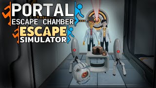 WE FOUND CAKE!!! | Portal Escape Chamber | CO-OP | - Escape Simulator