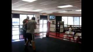 2012 Romanian super-middle weight RONALD GAVRIL works out at the HIT FACTORY in LAS VEGAS.