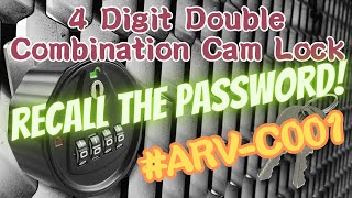 (recall the password) 4 Digit Double Combination Cam Lock #ARV-C001 | ABA Locks - security | safety