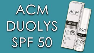 ACM DUOLYS SPF 50 | FIRST review on YouTube | skin test, short review & INCI (ingredients)