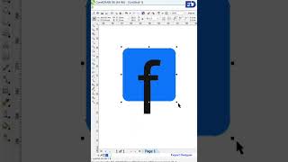 #feacbook #design #tutorial #logo in #coreldraw #shorts #ytshort #virel