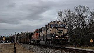 NS South End District Railfanning at Locust Grove Featuring BNSF executive unit on 734