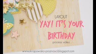 LO "Yay it's your birthday" - process video | Pink & Paper Shop