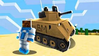 Working BATTLE TANK in Minecraft Pocket Edition...!! (MCPE Add-on)