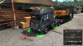 Euro Truck simulator Excavator delivery amazing gameplay video