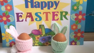 Easter crochet cute bunny egg cups