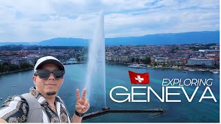 Exploring Geneva, Switzerland, for the first time by myself. (Walking & Boat Tour)