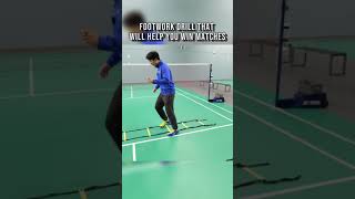 Win badminton games with this footwork drill #shorts #badminton