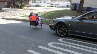 SLEEPING IN TRAFFIC PRANK