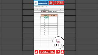 Sequence Formula #shorts #exceltutorial #excel #exceltips #shorts #exceltutorial #microsoftexcel